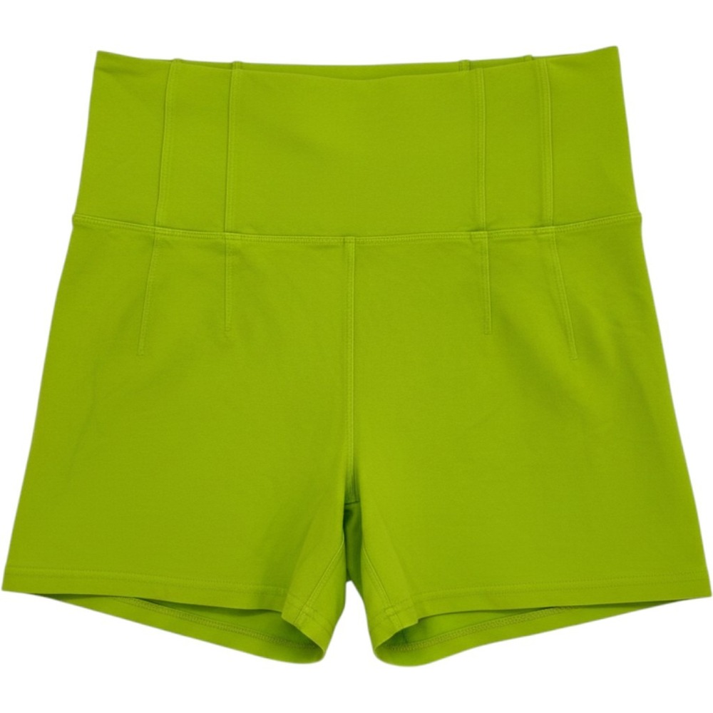 OFFLINE by Aerie‎ Bike Shorts Women L Lime Green Activewear Pilates Gym Sporty